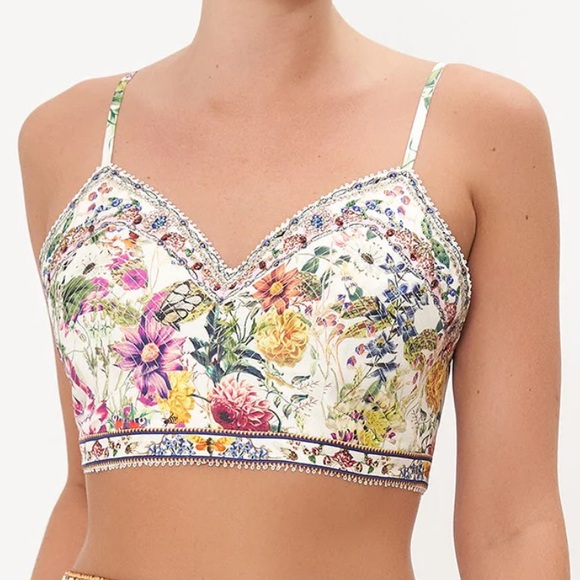 Camilla Dresses & Skirts - Camilla 2 piece skirt set Queens Bee New Silk crop top and skirt set L